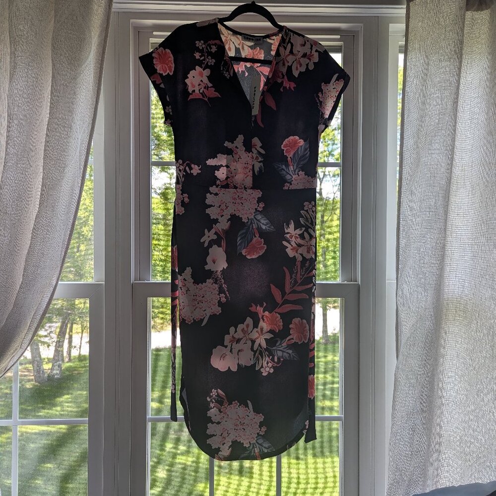 Navy Blue floral dress